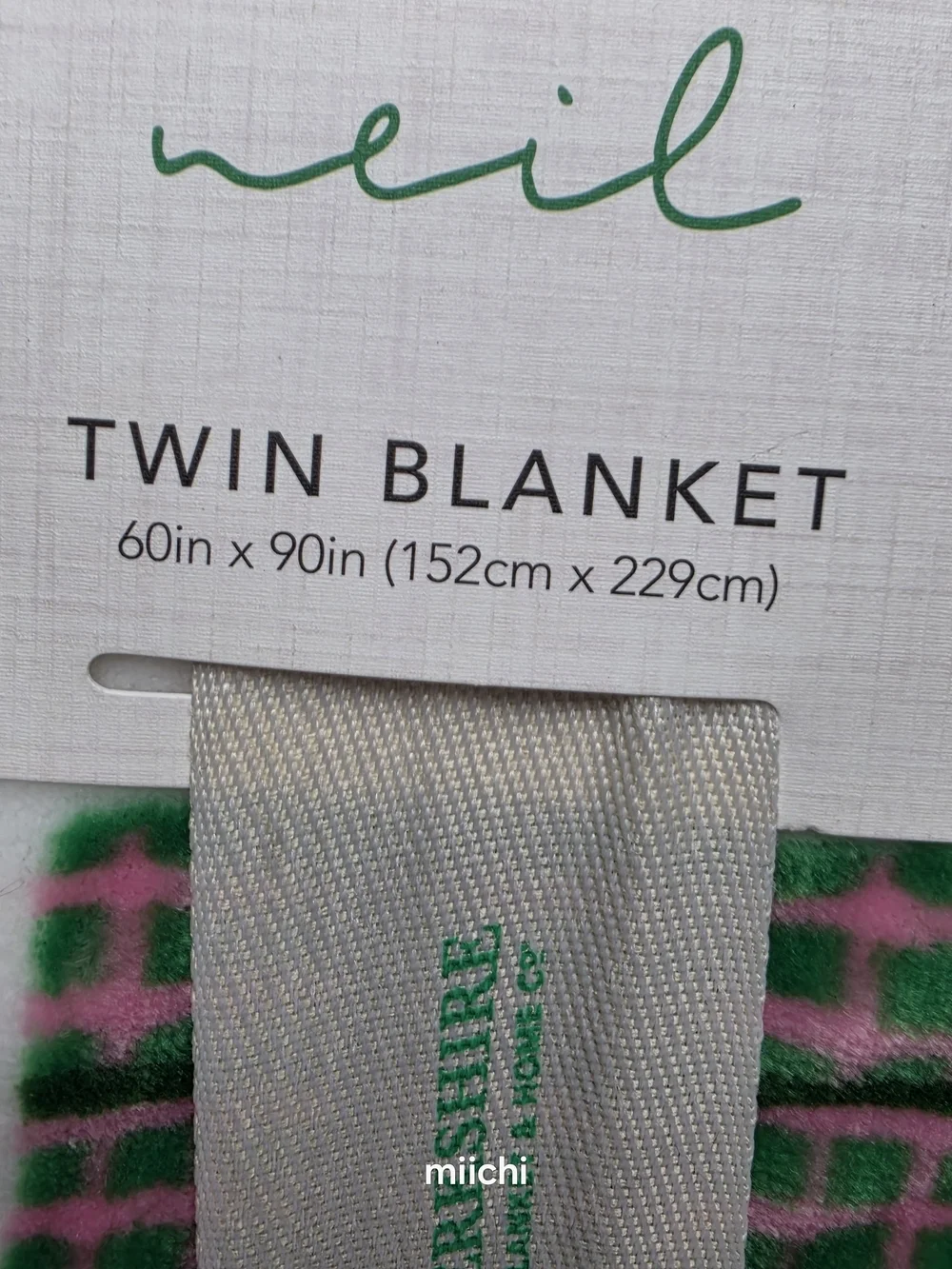 Berkshire Gabrielle Neil Twin Blanket Gifts
